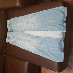 Long Denim Skirt
